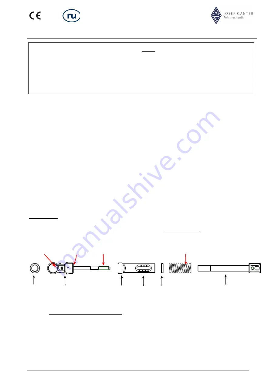 Josef Ganter Feinmechanik FB-EV 065 GA User Instructions Download Page 110