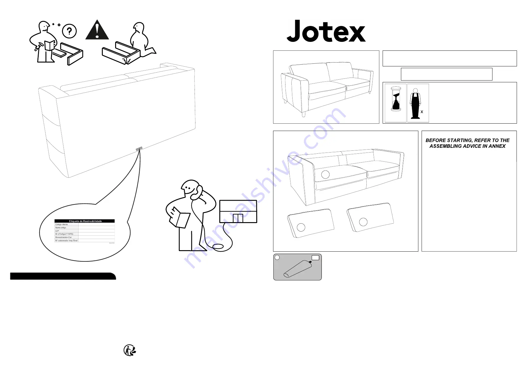 JOTEX 1536697 Assembly Instructions Download Page 1