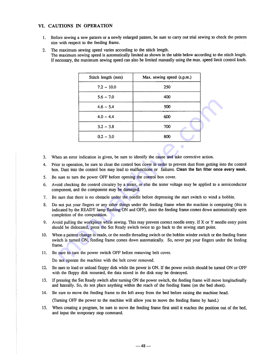 JUKI AMS-343B Instruction Manual Download Page 52