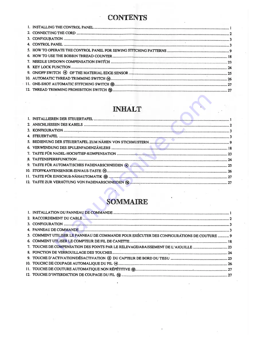 JUKI CP-160 Instruction Manual Download Page 3