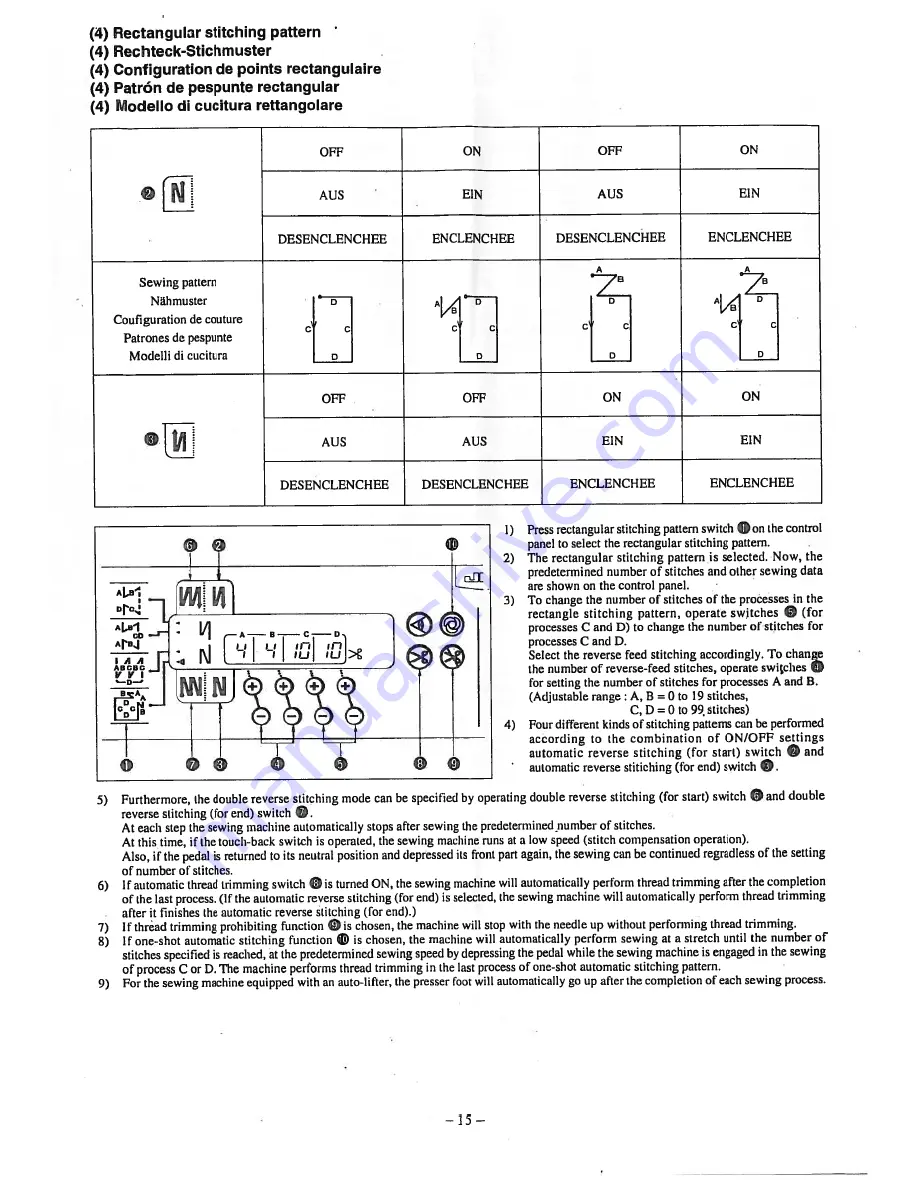 JUKI CP-160 Instruction Manual Download Page 19