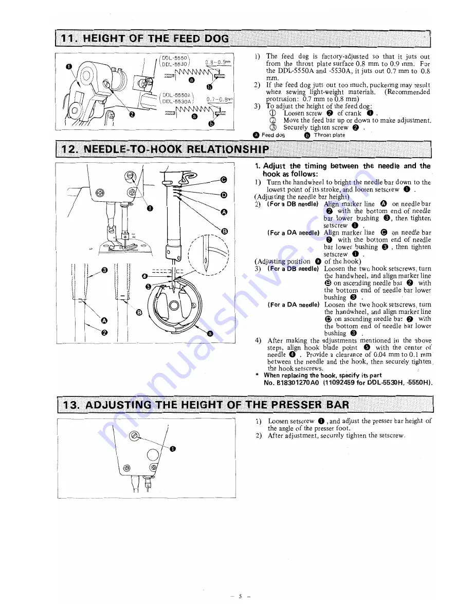 JUKI DDL-5530 Instruction Book Download Page 7