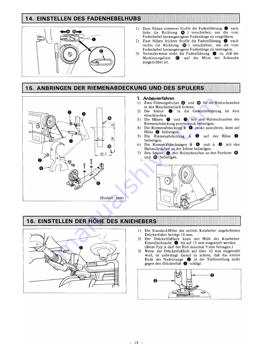 JUKI DDL-5530 Скачать руководство пользователя страница 16