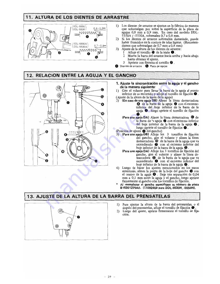 JUKI DDL-5530 Instruction Book Download Page 31