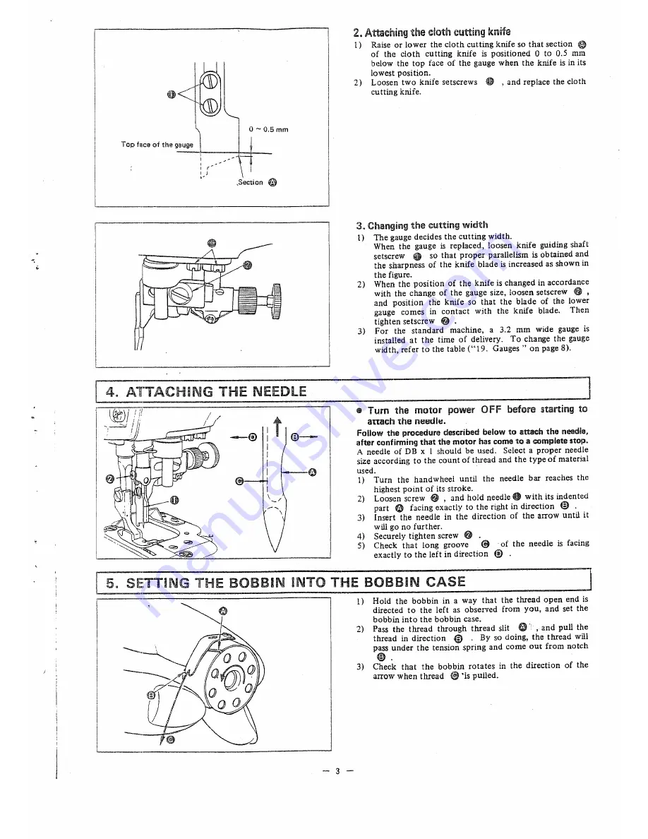 JUKI DLM-5200 Instruction Manual Download Page 3