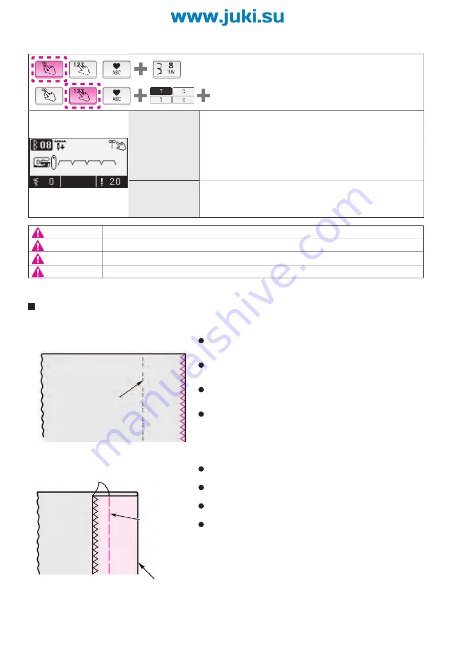 JUKI Exceed F-300 Instruction Manual Download Page 74