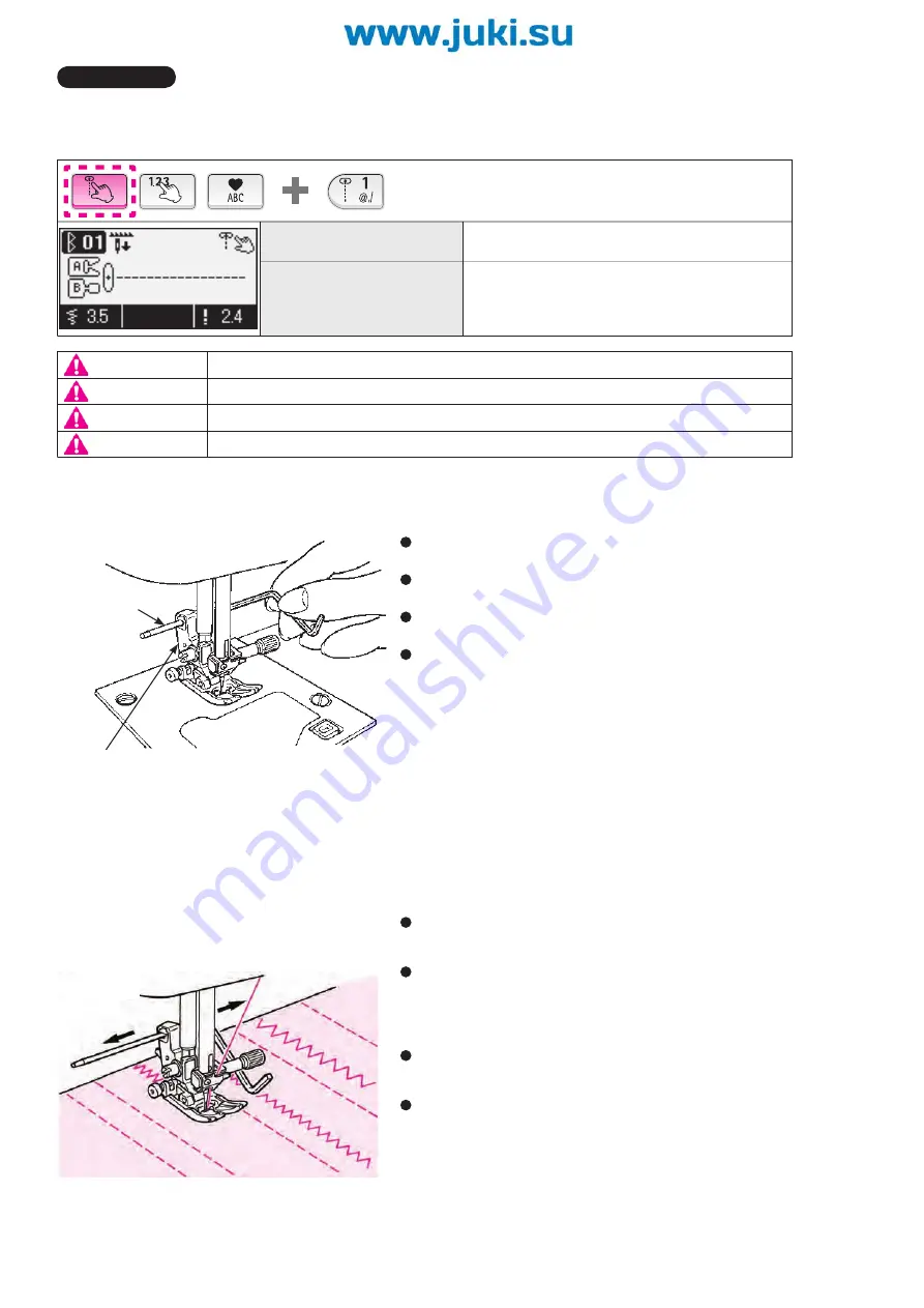 JUKI Exceed F-300 Instruction Manual Download Page 98