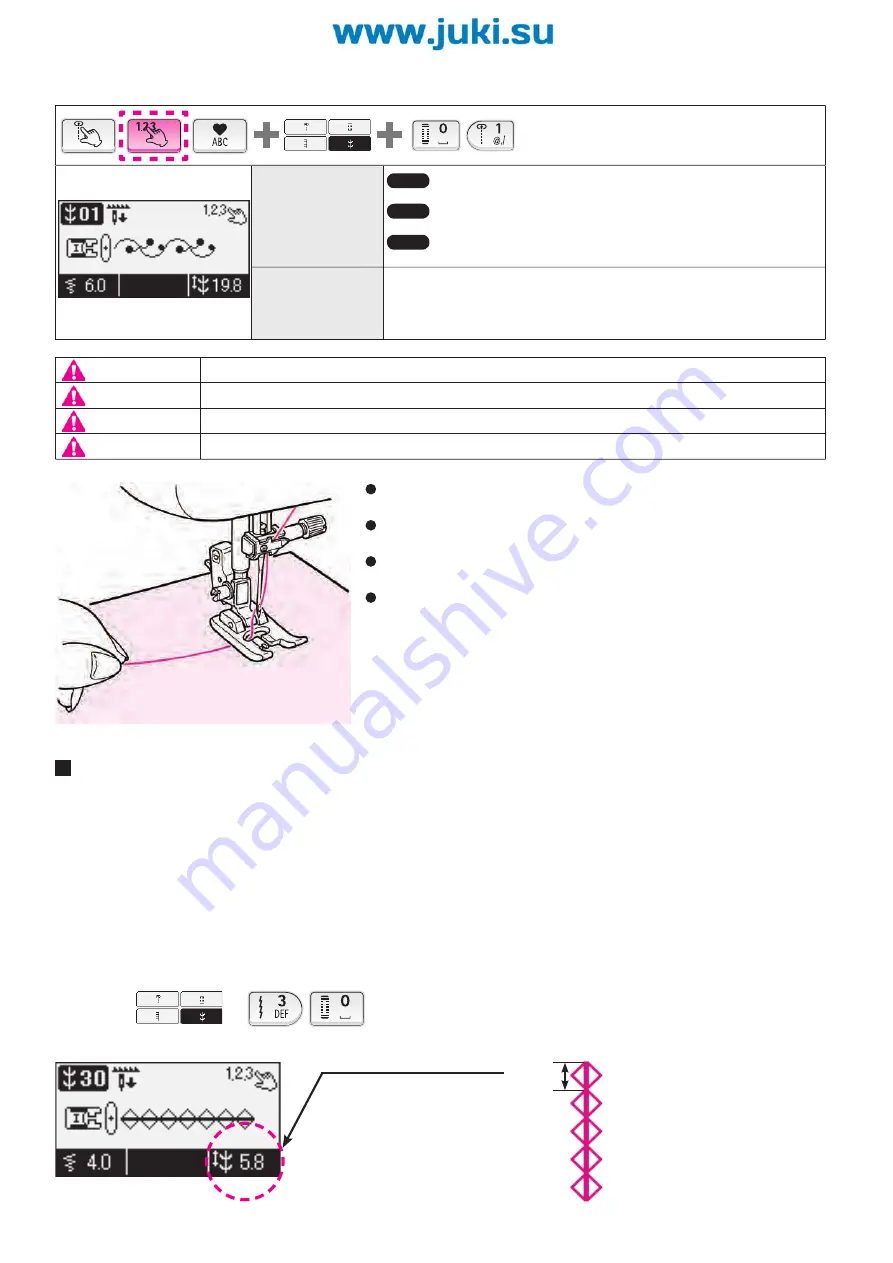 JUKI Exceed F-300 Instruction Manual Download Page 100