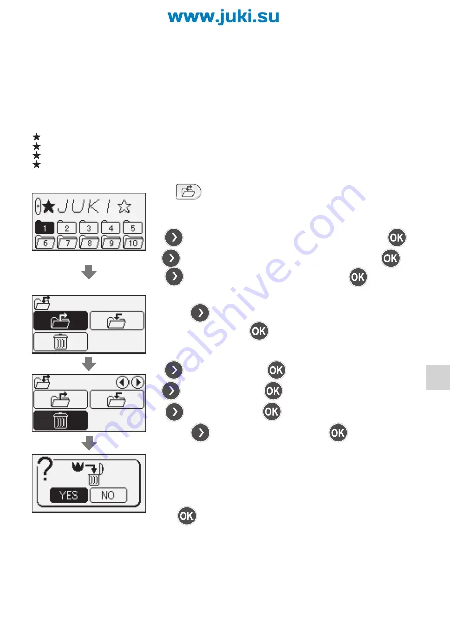 JUKI Exceed F-300 Instruction Manual Download Page 125