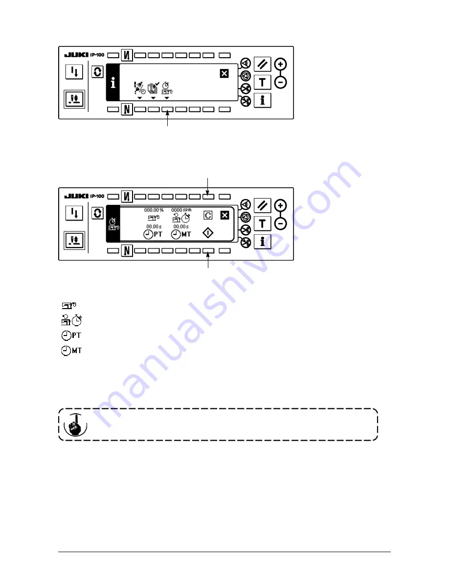 JUKI IP-100 Instruction Manual Download Page 64