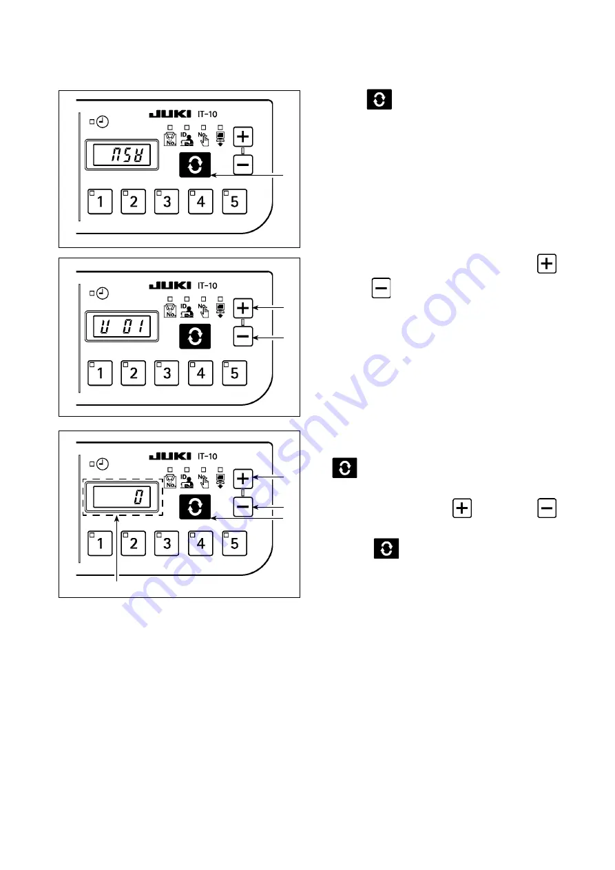 JUKI IT-10 Instruction Manual Download Page 22