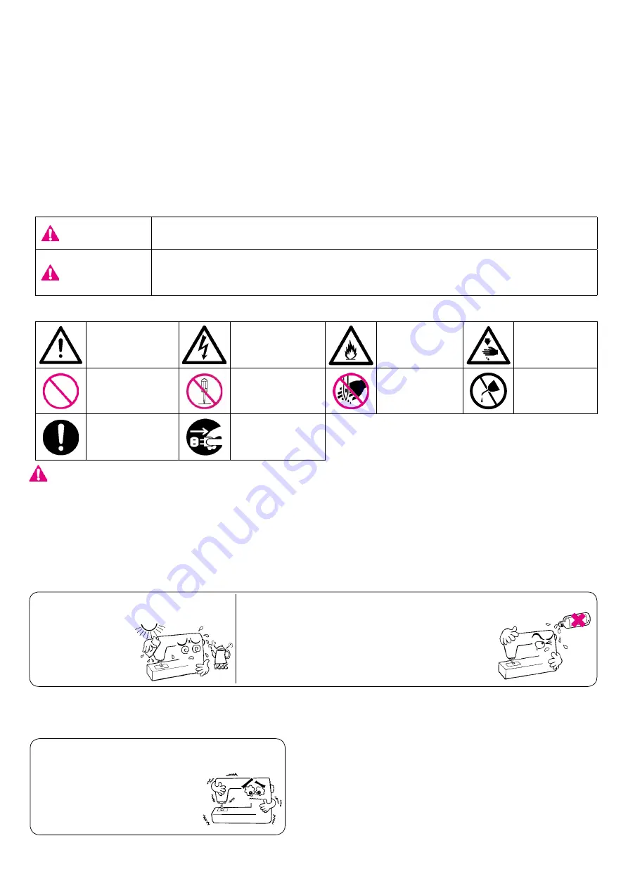 JUKI J-350QVP Instruction Manual Download Page 3