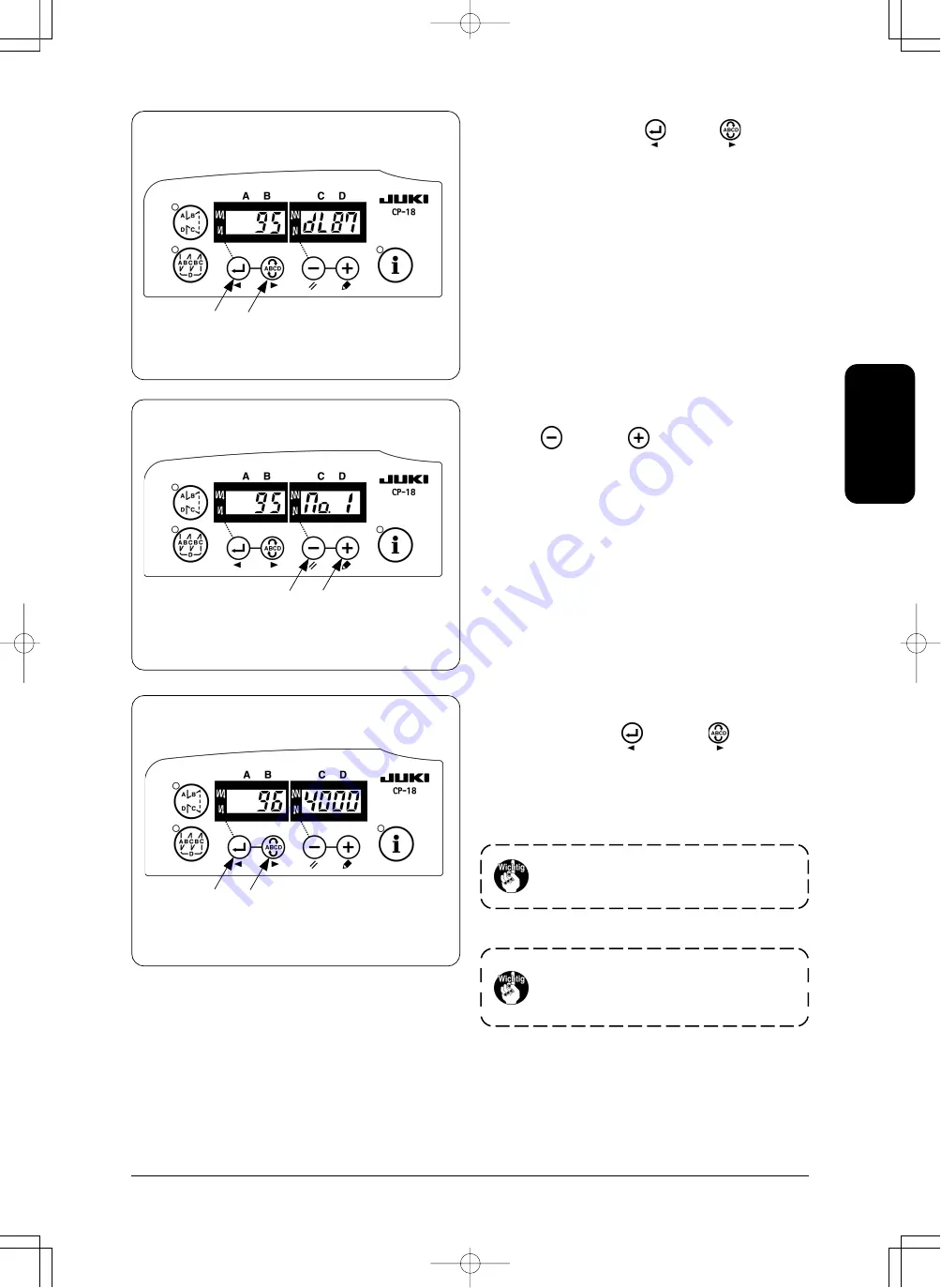 JUKI LB-6 Instruction Manual Download Page 107