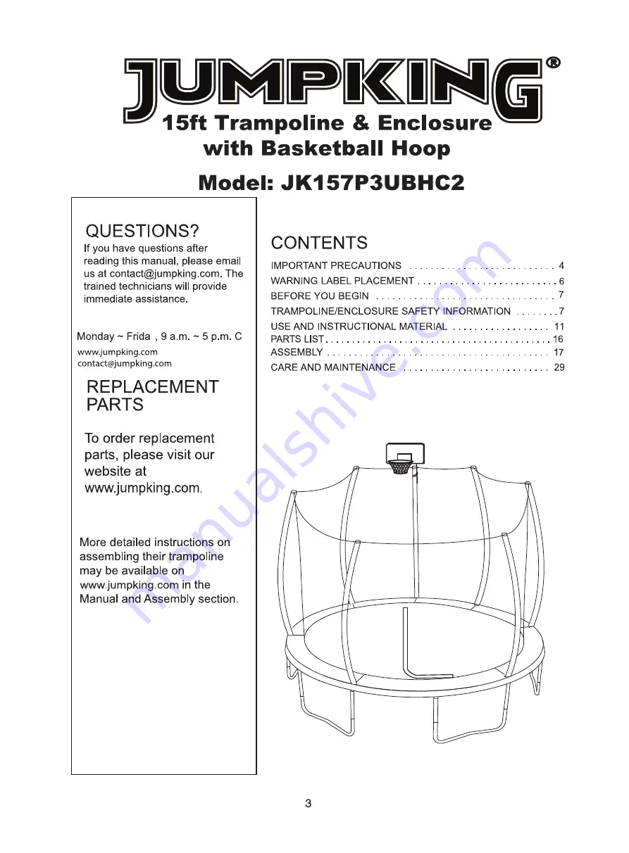 Jumpking JK157P3UBHC2 User Manual Download Page 3