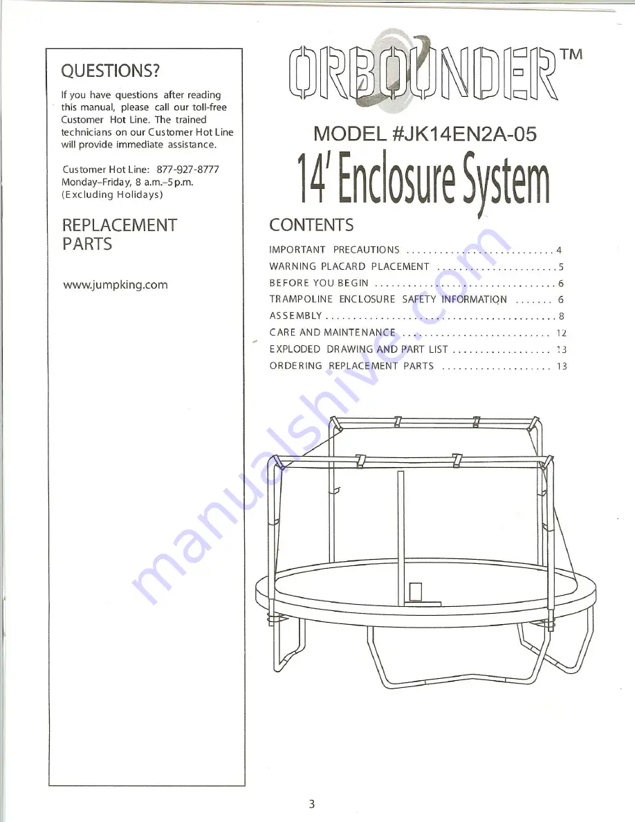 Jumpking Orbunder JK14EN2A-05 Скачать руководство пользователя страница 3