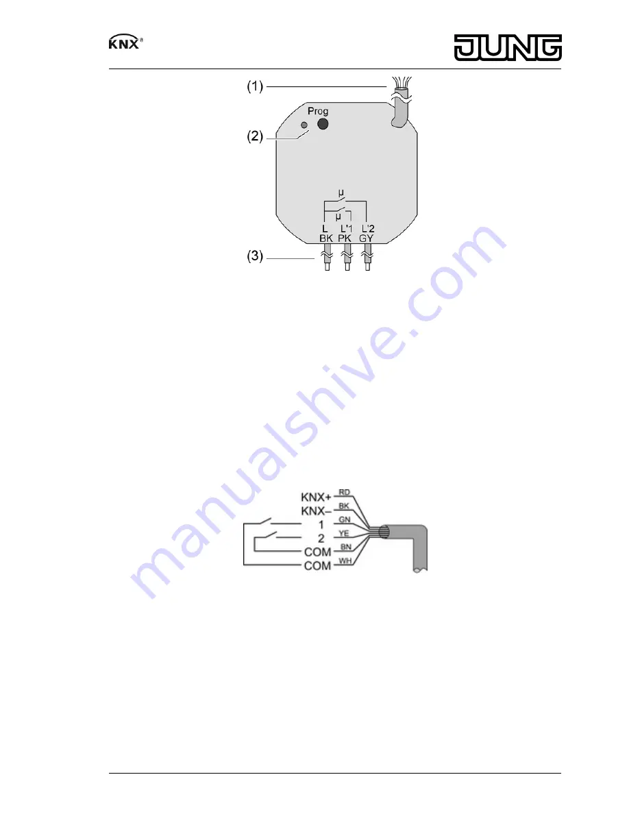 Jung KNX 2131.16 UP Operating Instructions Manual Download Page 2