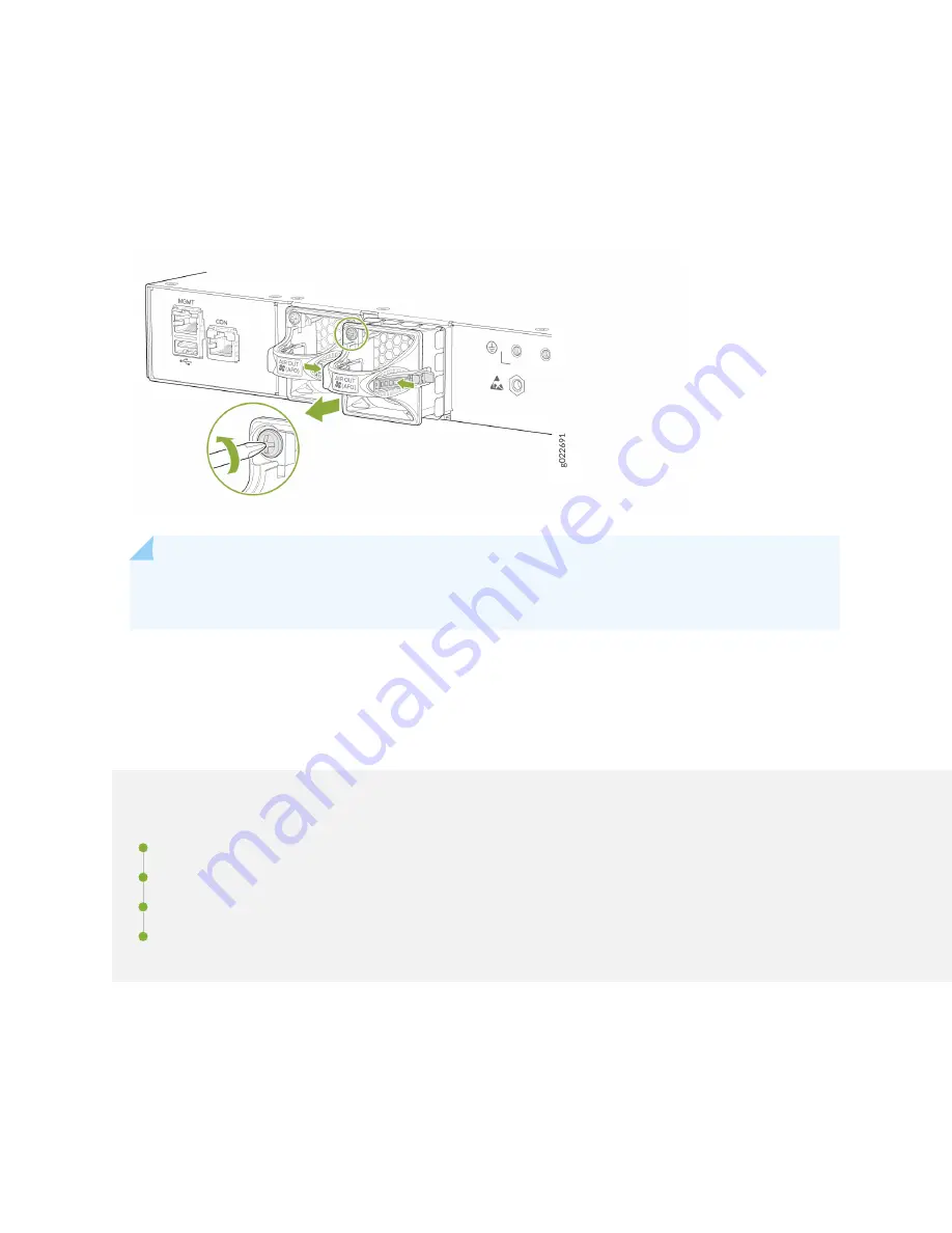 Juniper EX4100 Hardware Manual Download Page 192