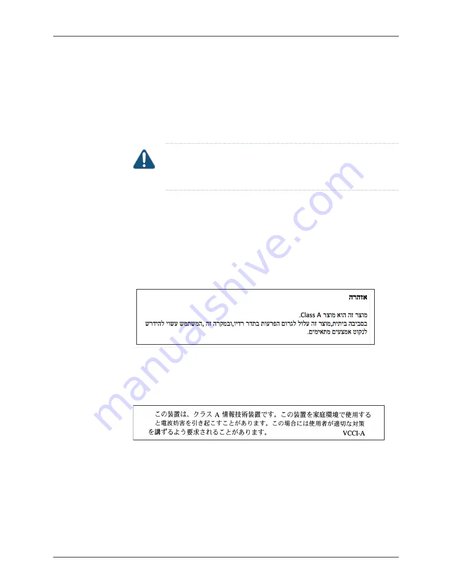 Juniper EX4200 Series Hardware Manual Download Page 341