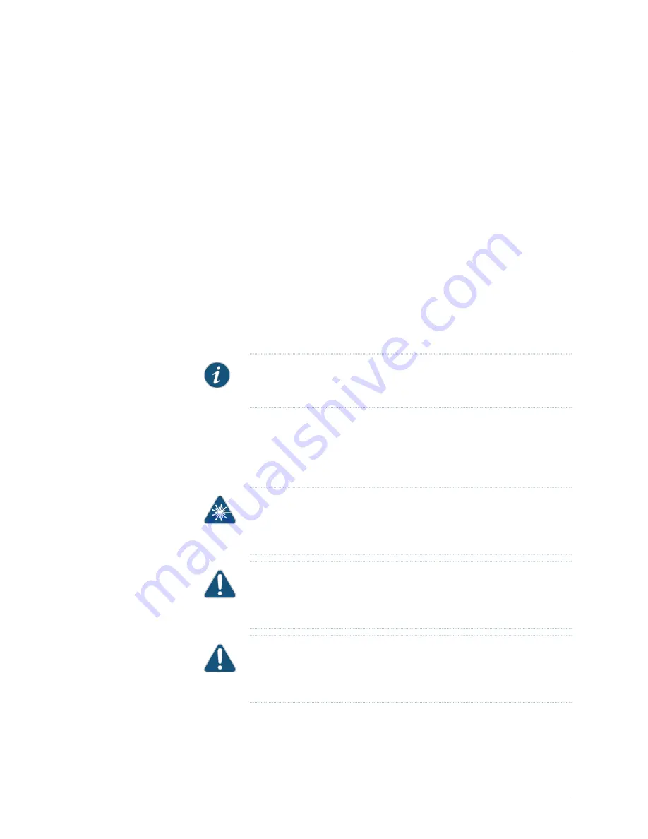 Juniper SRX3400 Hardware Manual Download Page 136