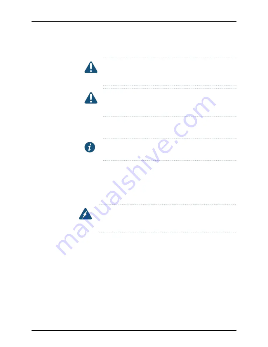 Juniper SRX3400 Hardware Manual Download Page 138