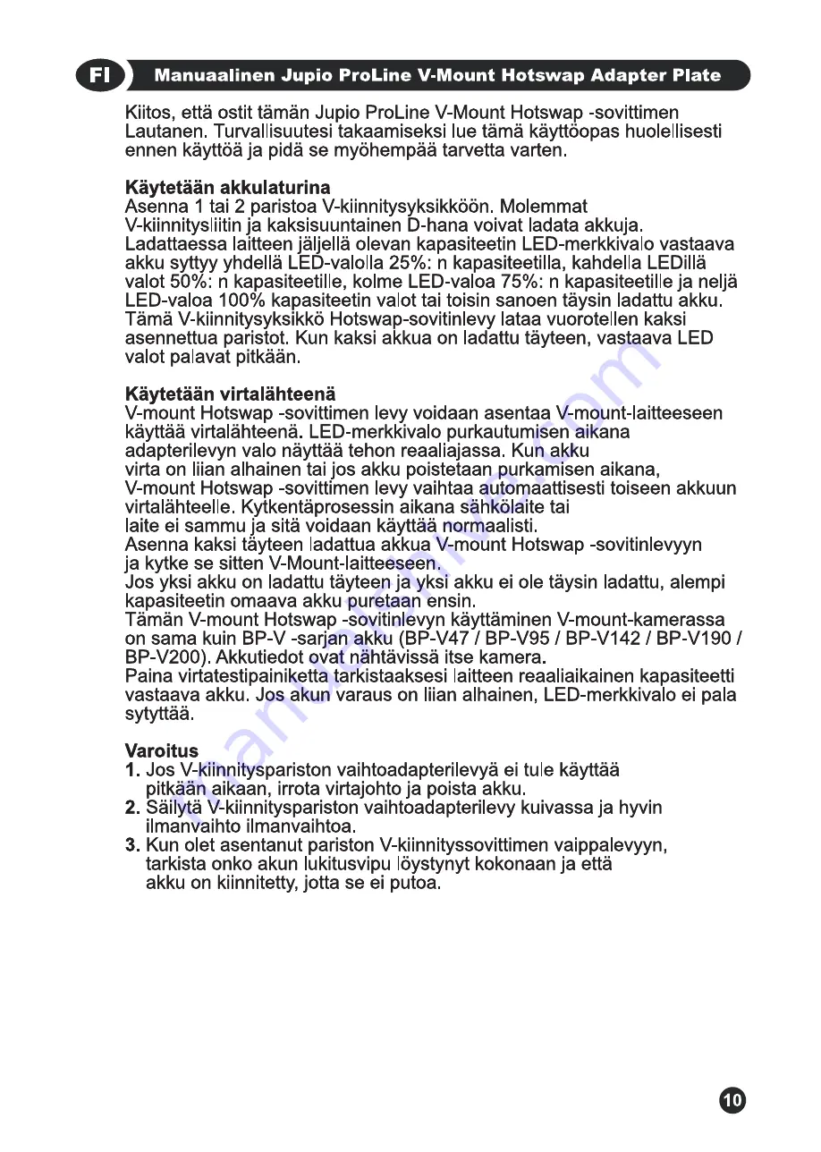 Jupio BVM0255 Manual Download Page 11