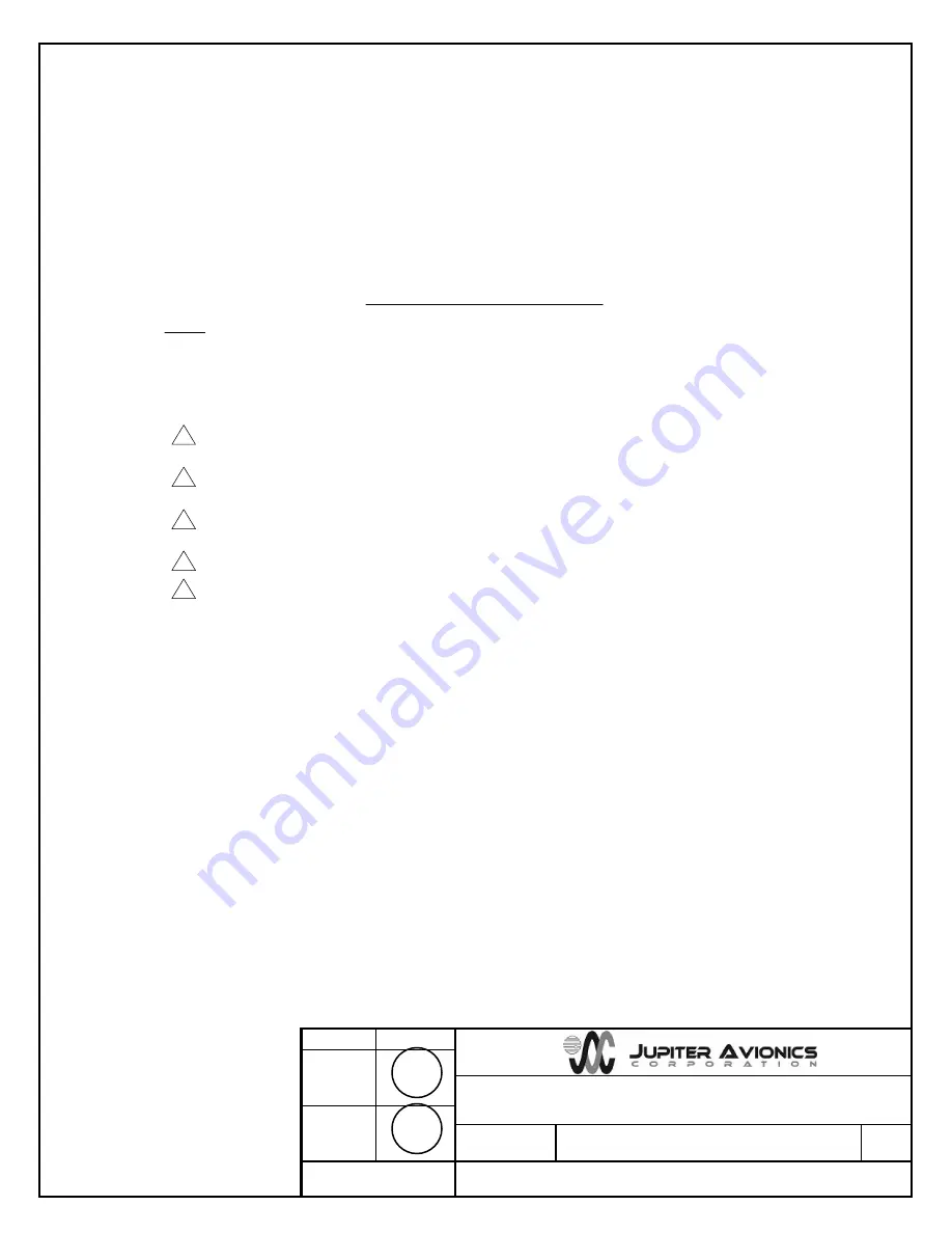 Jupiter Avionics JA94-044 Installation And Operating Manual Download Page 31