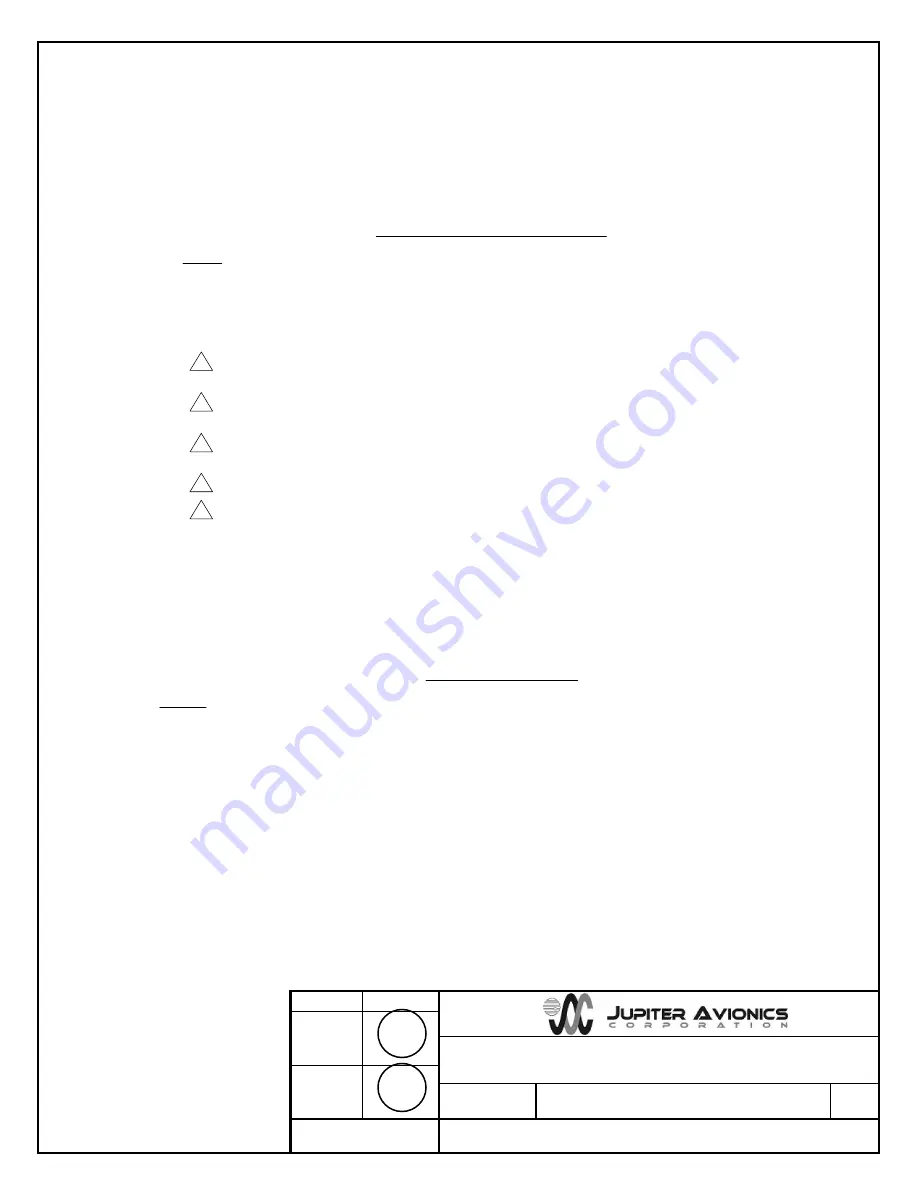 Jupiter Avionics JA95-N01 Installation And Operating Manual Download Page 30