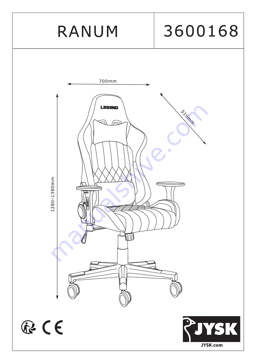 JUSK RANUM 3600168 Manual Download Page 1