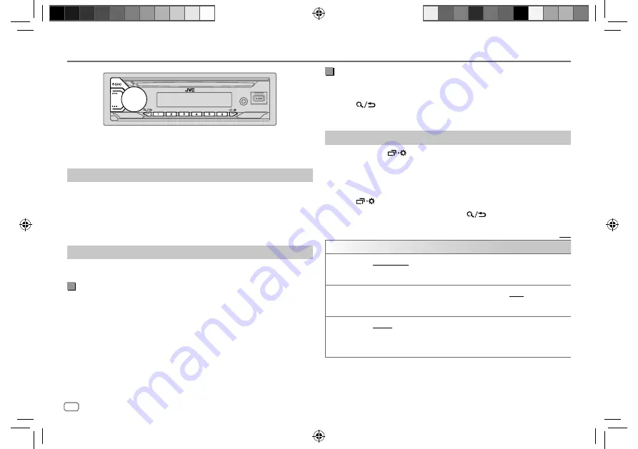 JVC KENWOOD KD-T716BT Скачать руководство пользователя страница 12