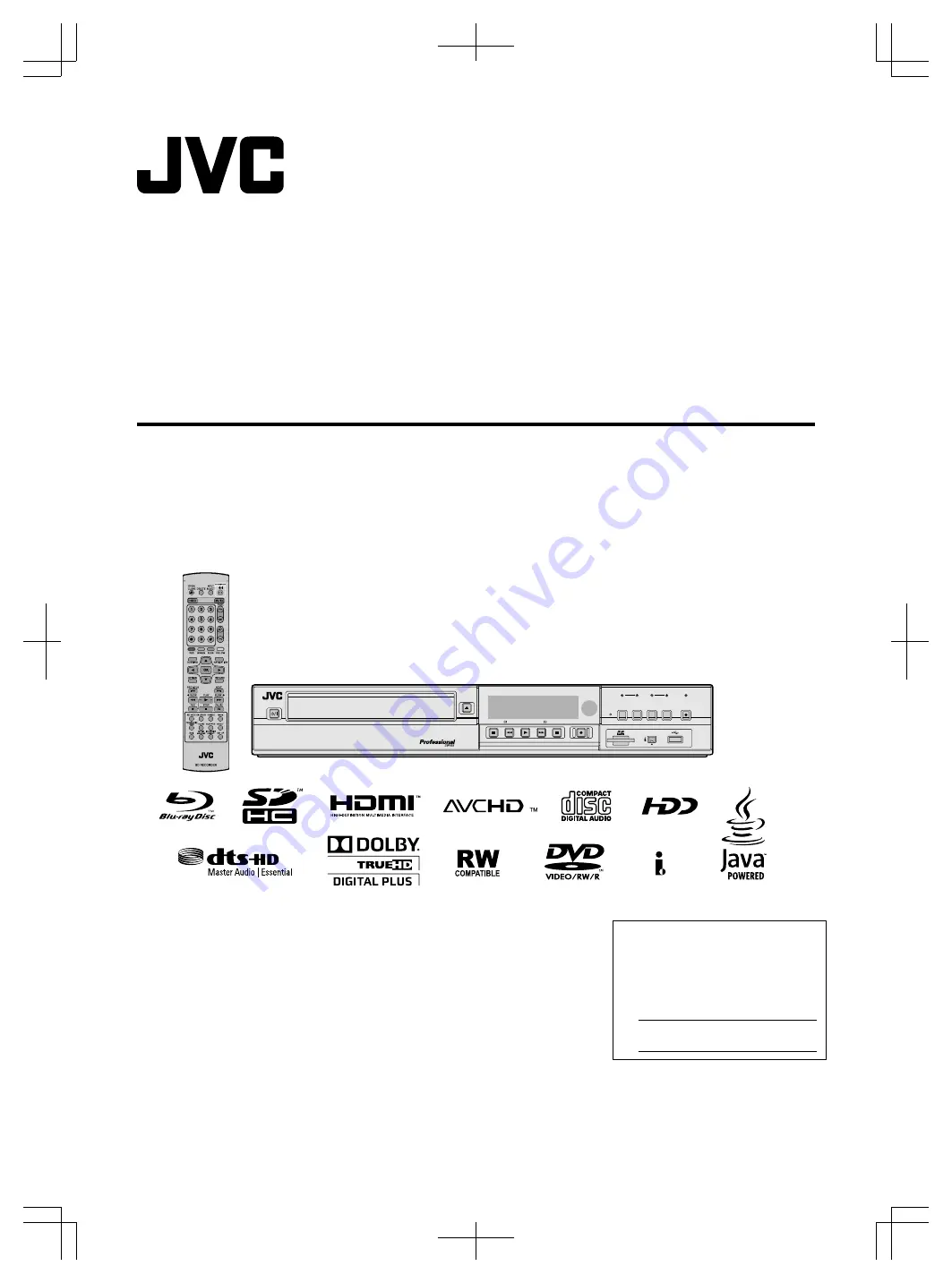 JVC 1010MTH-SW-MT Instructions Manual Download Page 1