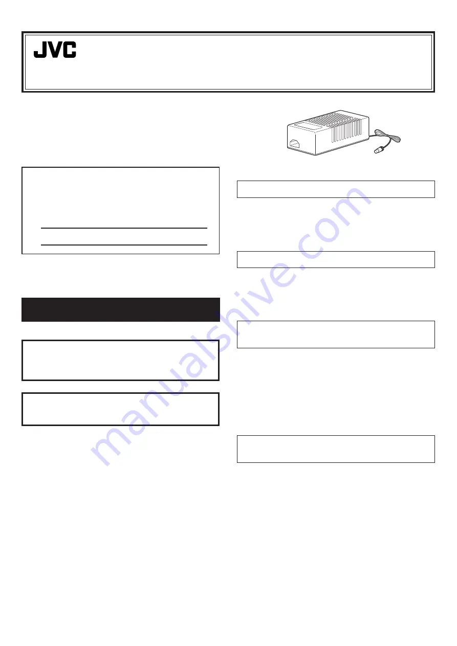 JVC AA-V112E Instructions Download Page 1