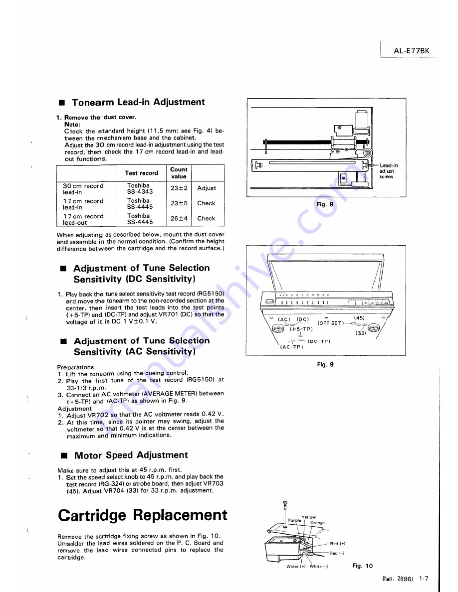 JVC AL-E77BK Service Manual Download Page 30