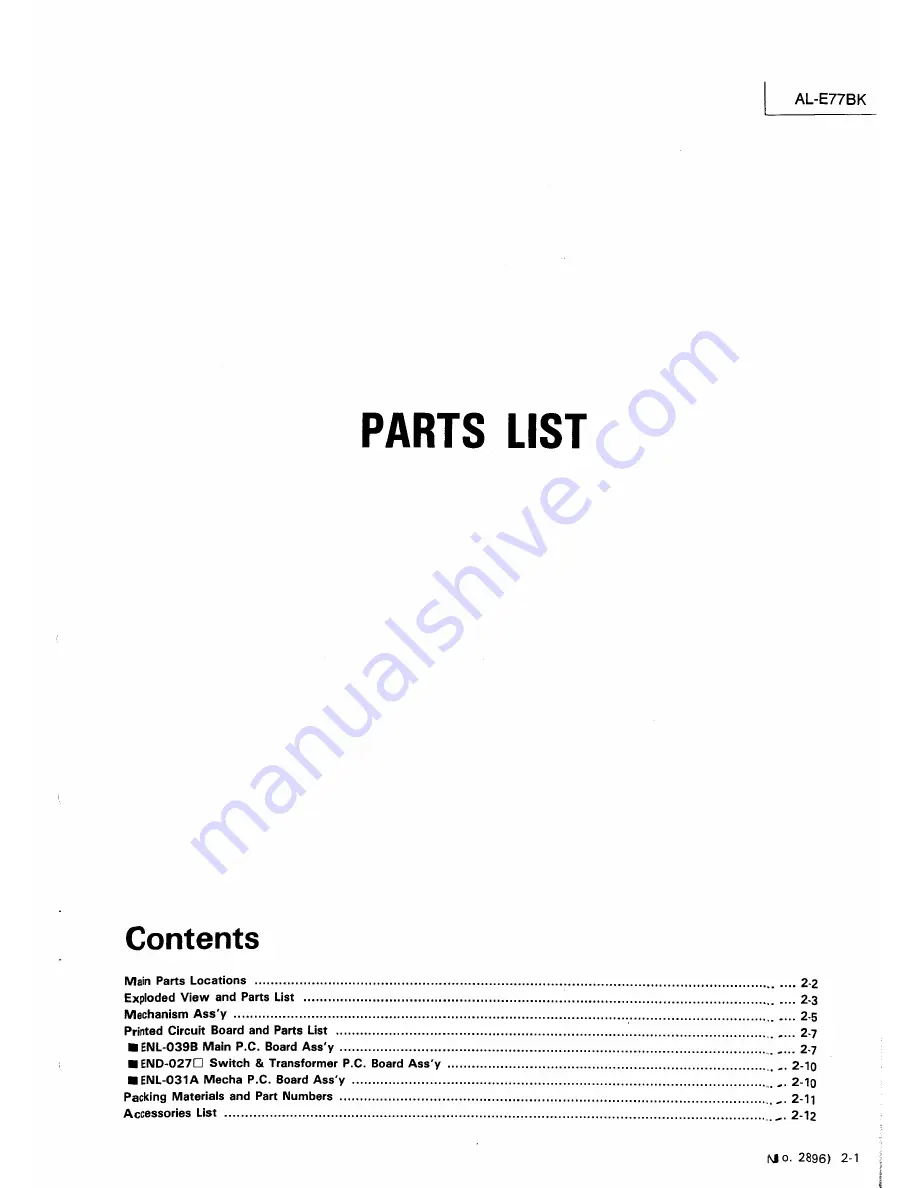 JVC AL-E77BK Service Manual Download Page 37