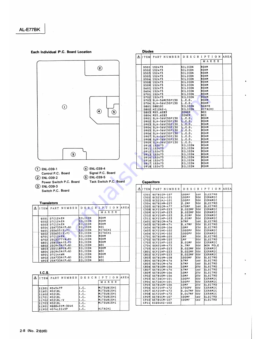 JVC AL-E77BK Service Manual Download Page 44