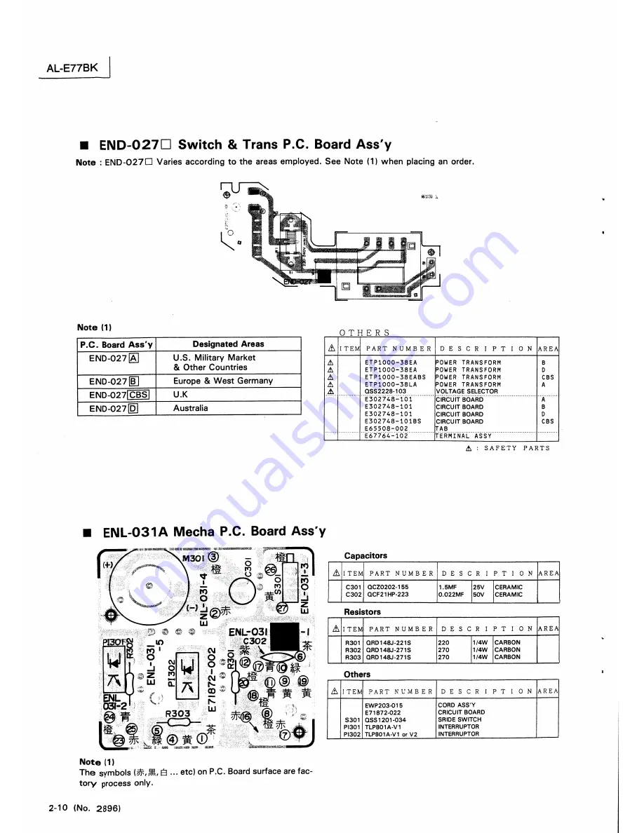 JVC AL-E77BK Service Manual Download Page 46