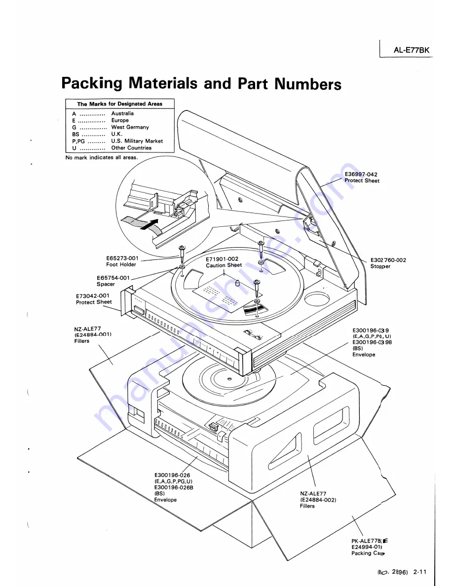 JVC AL-E77BK Service Manual Download Page 47