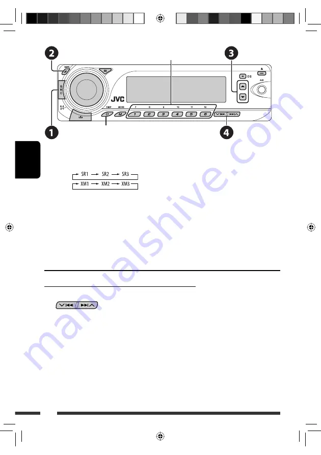 JVC AR780 - KD Radio / CD Instructions Manual Download Page 114