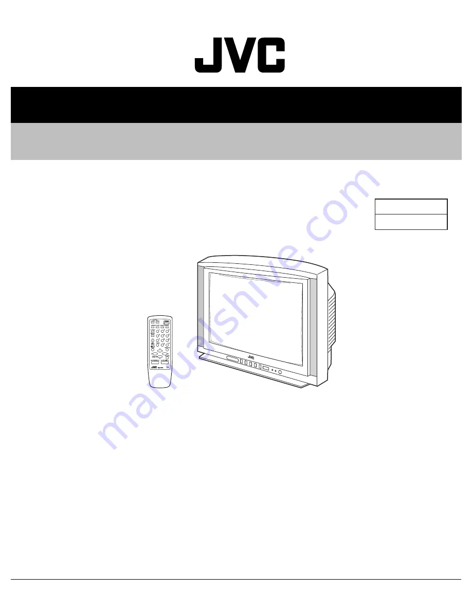 JVC AV-21D114 Service Manual Download Page 1