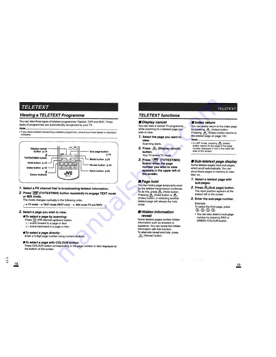 JVC AV-25TS1EN Service Manual Download Page 15