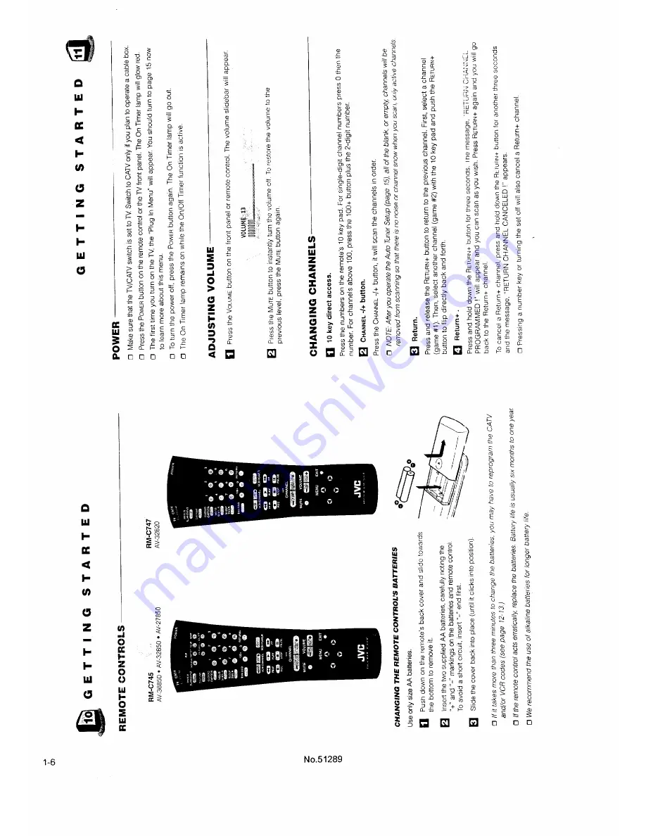 JVC AV-27850 User Manual Download Page 6