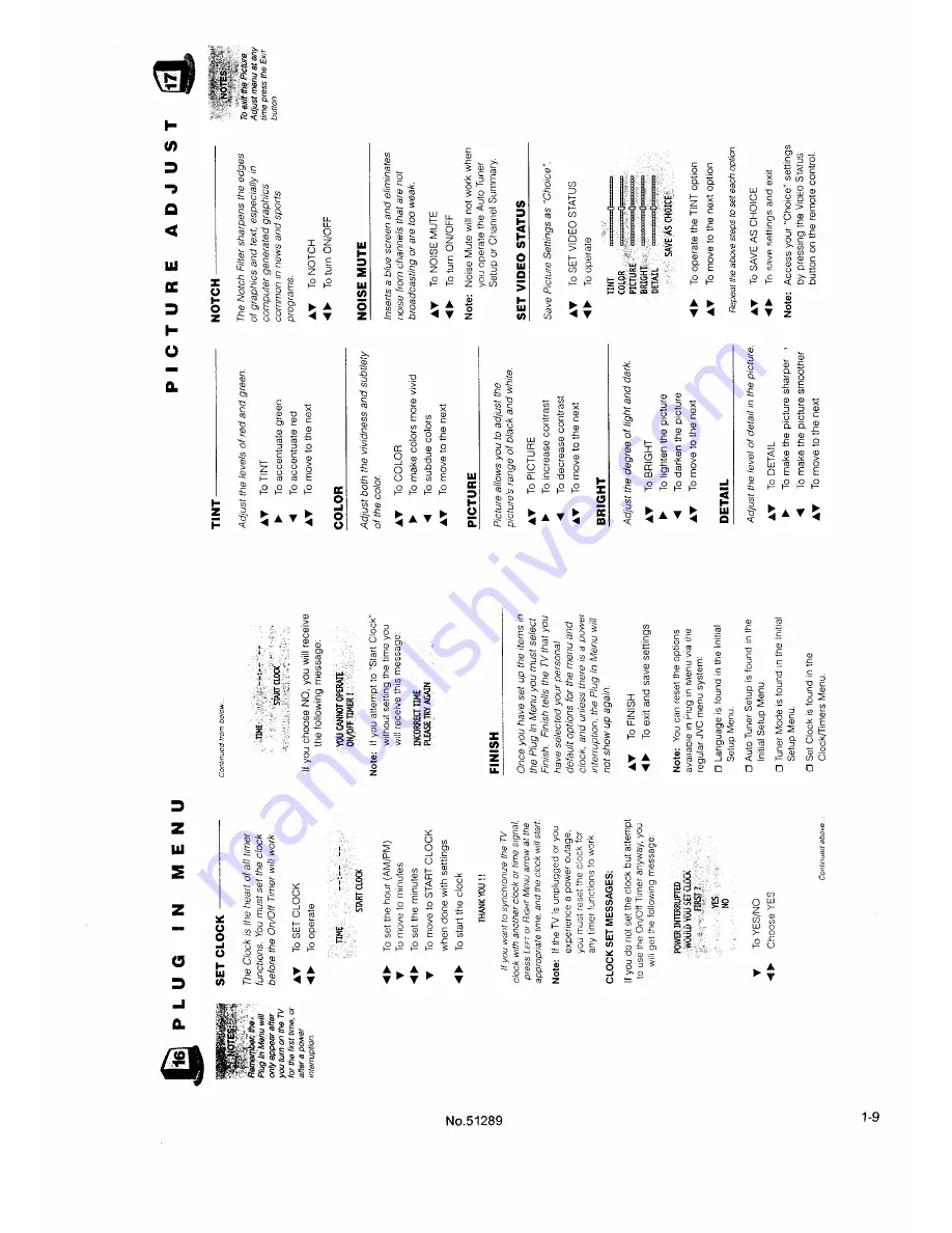 JVC AV-27850 User Manual Download Page 9