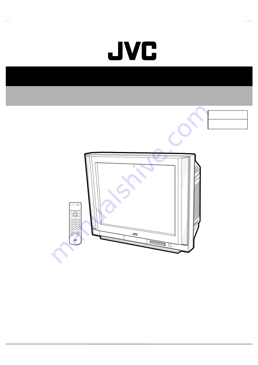 JVC AV-28WFR1EK/A Service Manual Download Page 5