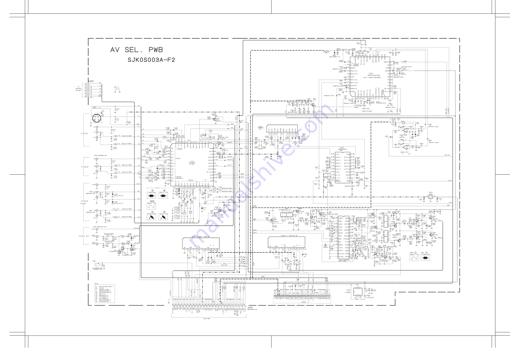 JVC AV-28WFR1EK/A Service Manual Download Page 44