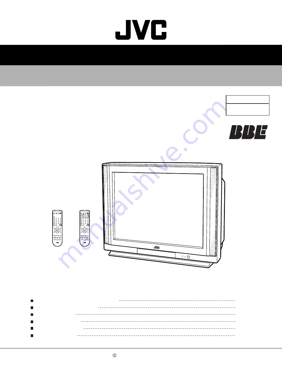 JVC AV-32F703/Y Скачать руководство пользователя страница 33