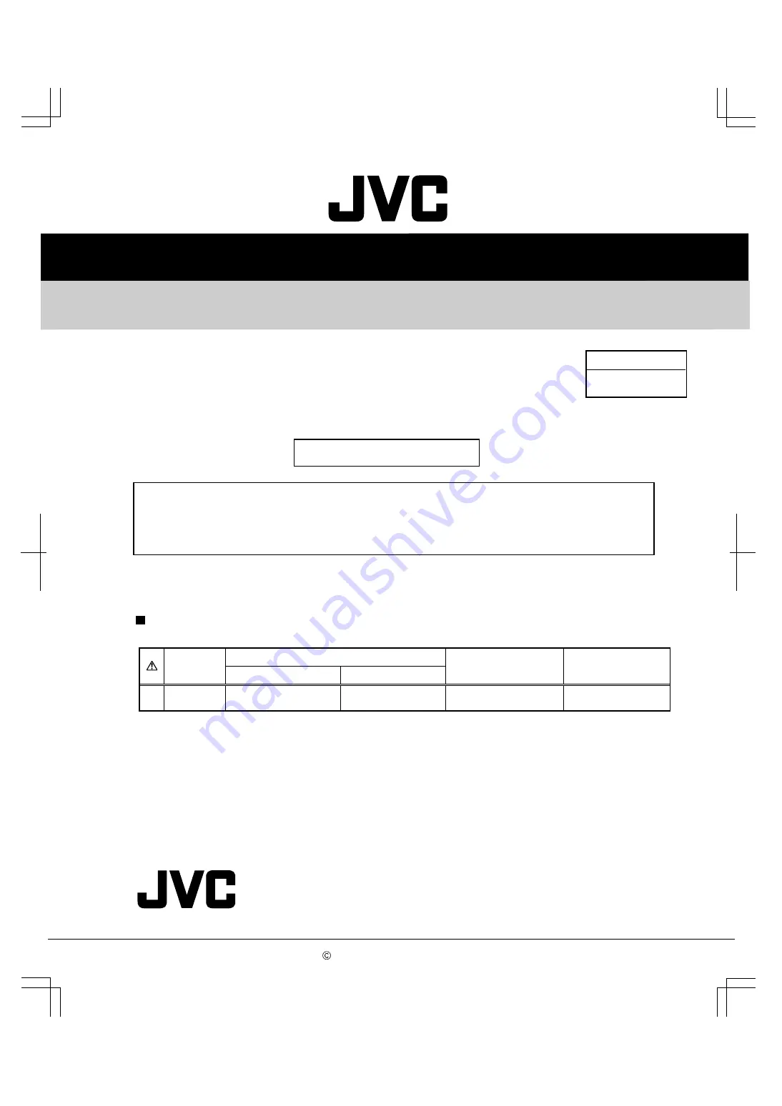 JVC AV-32WFT1EKS Service Manual Download Page 1