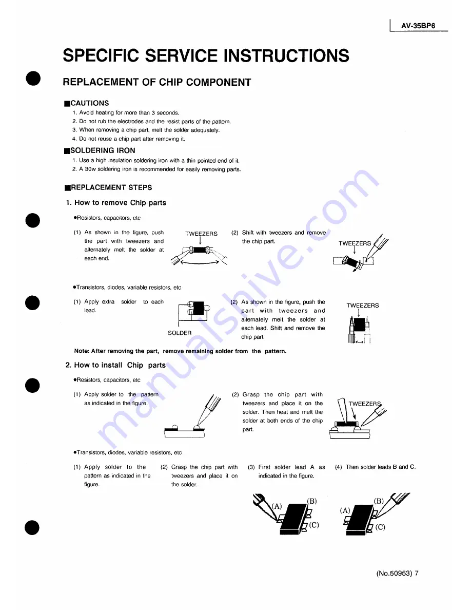 JVC AV-35BP6 Service Manual Download Page 7