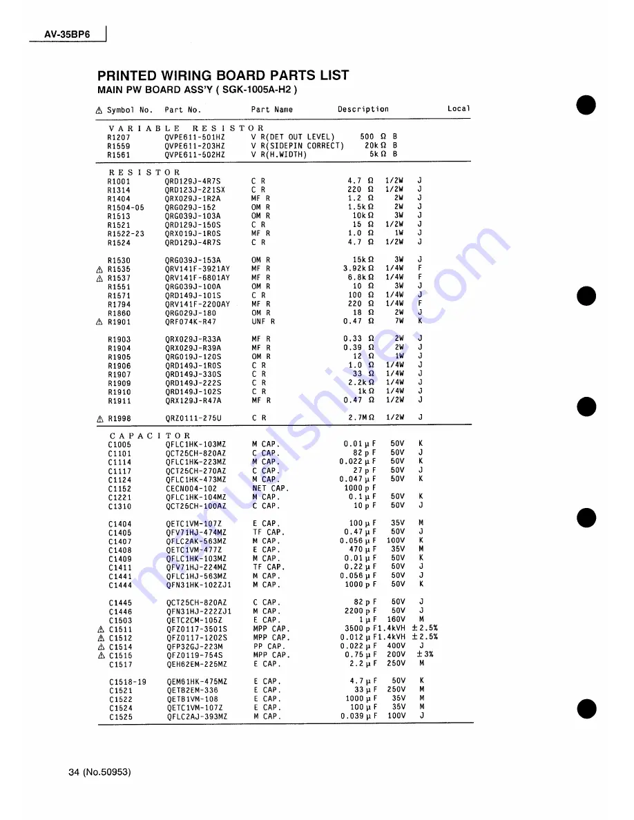 JVC AV-35BP6 Service Manual Download Page 60