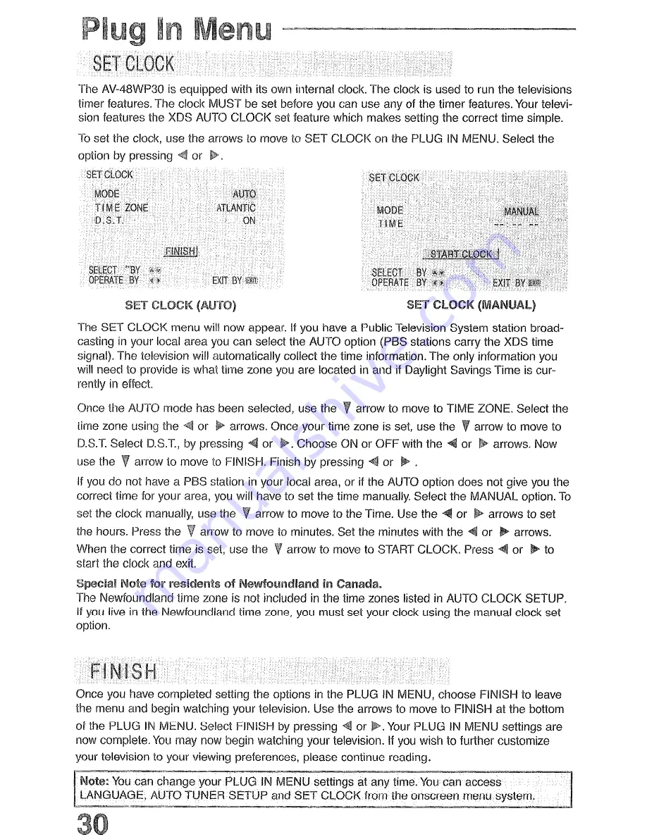 JVC AV-48WP30 User Manual Download Page 30