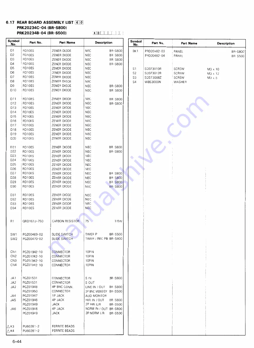 JVC BR-S500U Service Manual Download Page 228