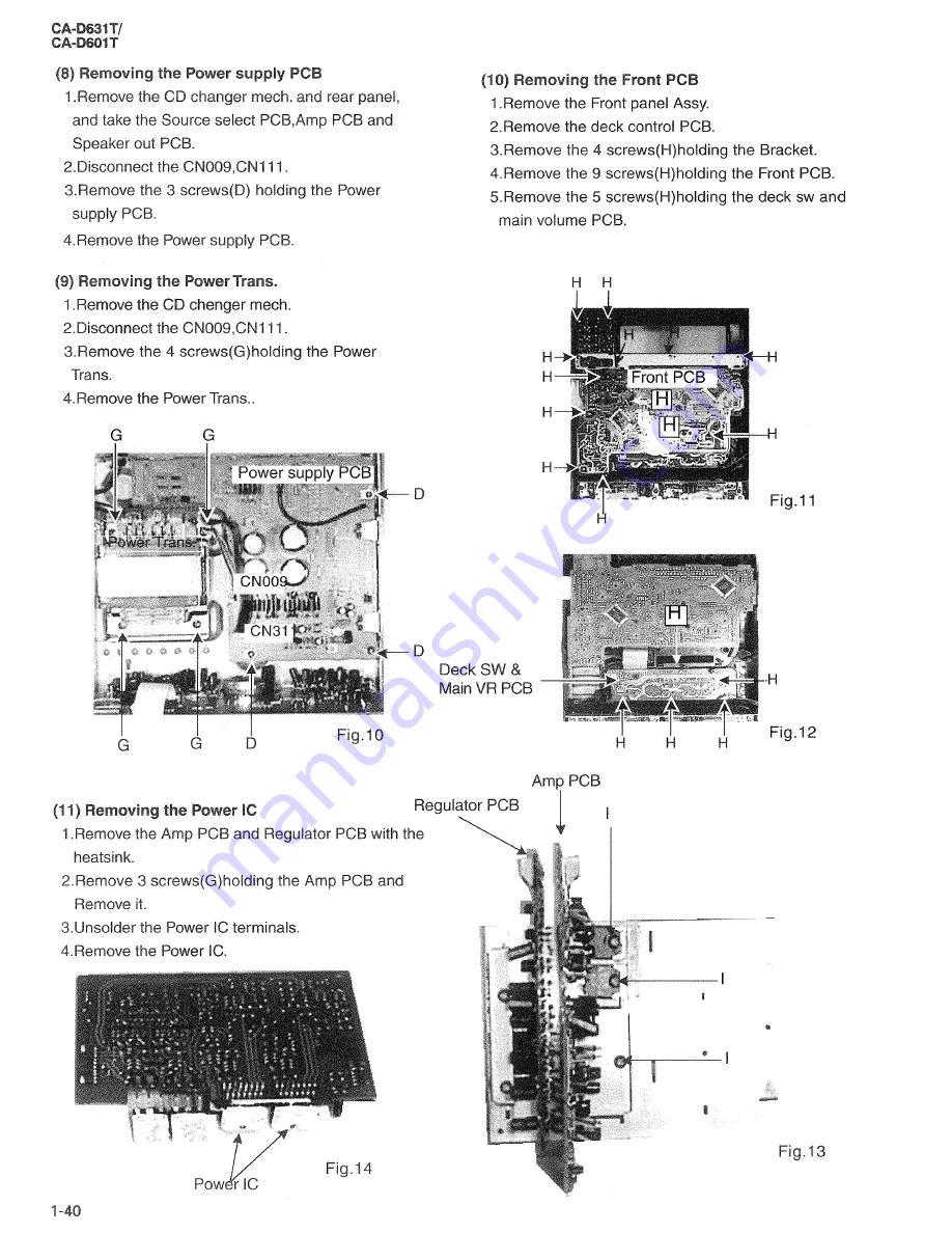 JVC CA-D601T Скачать руководство пользователя страница 40